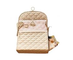 Filet - Porte couches porte-pyjama à suspendre pour table à langer et chambre - Taupe