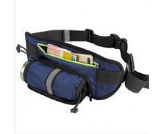 Local Makes A Comeback Sac de course avec porte-bouteille et sangle imperméable réglable avec compartiment séparé En portant la clé, la carte est très pratique. Bleu