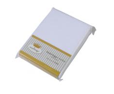 Nicolientje 700929 Housse de matelas en molleton 68 x 75 cm, lot de 2, blanc