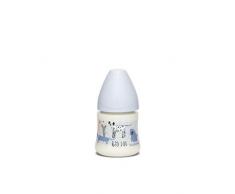Suavinex Biberon 150ml - Tétine Ronde Débit Lent - Good Dog Bleu