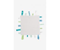 Kadolis Doudou Plat Coton Bio étiquettes NOUNI Turquoise