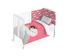 frikids Neverending Dreams – Housse Couette maxicuna, 100% coton, couleur rose