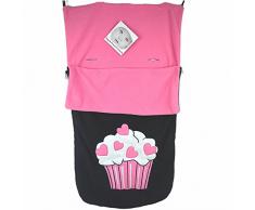 Snuggle Chancelière/Cosy orteils Compatible avec poussette Britax intelligent Agile double Mobile Bob Cupcake
