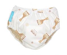 Sophie La Girafe Couche de bain réutilisable 2 en 1 pour bébé garçons et filles Taille L
