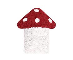 Happy Decor Kids hdk-cu-mu-rew Coussin lavable Mushroom, rosso-bianco, 30 x 35 cm