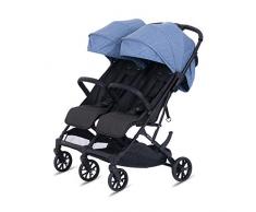 Knorr-baby 888551 Twin-Easy-Fold Poussette double Bleu