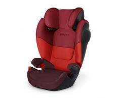 CYBEX Silver Siège Auto Solution M SL, Groupes 2/3 (15-36 kg), De 3 Ans à 12 Ans Environ, Sans ISOFIX, Rumba Red
