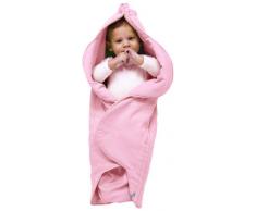 Wallaboo - Couverture Enveloppante - Multi-Usages - pour Coques Bébé / Sièges Auto / pour Landaus / Poussettes ou Lits Bébé - 85cm x 85cm - Cotton - Rose