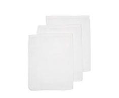 Meyco 458000 Lot de 3 gants de toilette 100% coton Blanc 21 x 17 cm