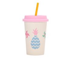 Penny Scallan BATBIC Gobelet en bambou avec paille Big City