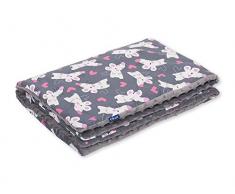 Pepi Leti 685843716853 Couverture pour bébé Motif Minky Multicolore 100 x 75 cm