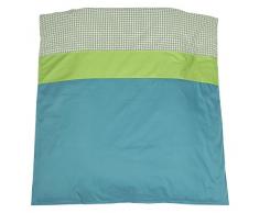 mundo melocotón BCN Housse de Couette pour Berceau Aqua/Lime