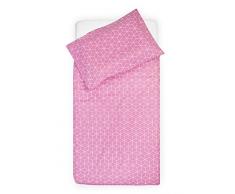 Jollein Housse de couette et taie doreiller, housse de couette et taie doreiller 100 x 140 cm Graphic Mauve, Housse de couette et taie doreiller 100 x 140 cm Graphic Mauve, DE