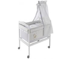 Naf-Naf Mini-Berceau Carré + Textile et Ciel de Lit Jungle