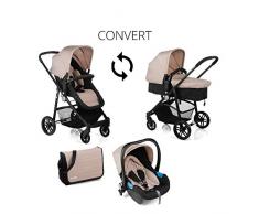 Nurse by Jané Poussette Convertible avec Siège Coque Beige