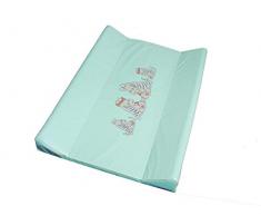 Kuli-Muli 5223 Matelas à langer 2 pans 70/50 Zèbre Turquoise