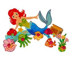 Hess Jouet en bois 30302 Nixe Porte-manteaux en bois, 35 cm