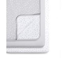 Snuz Parure de lit 3 pièces Motif pois gris/blanc 580 g