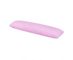 LULANDO SleepSide Oreiller coussin pour dormir en position latérale, Sleepside 120x40cm ou 145x40cm , coton/microfibre, Couleur: Pink Sparklings / White