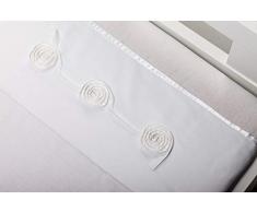 Briljant Baby – Drap pour berceau, poussette ou lit bébé Circle – 100 x 150 cm – Blanc – Qualité supérieure.