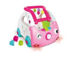 Infantino Trotteur Pousseur Electronique Evolutif Senso Mini Car Aide à la Marche Rose, 216427