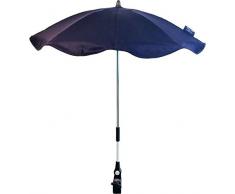 BABYS CLAN Parasol pour Poussette Orientable/Détachable en Coton Bleu