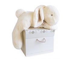 Doudou et Compagnie Lapin Bonbon 75 Cm + Coffre - Taupe