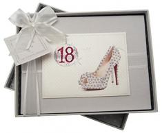 White Cotton Cards Album photo pour anniversaire Spécial 18 ans