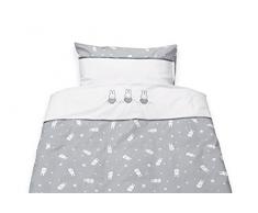 briljant Baby dbo120 x 150nijn87r Parure de lit housse de couette et taie doreiller, gris