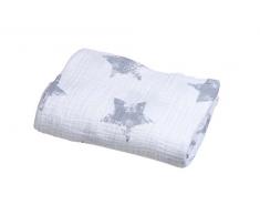 briljant Couverture Hydro philen bébé Robin Gris 140 x 200 cm