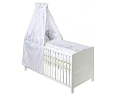 Julius Zöllner 5210315072 Parure de lit 3 pièces, Tour de lit, ciel et parure de lit inclus