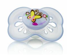 Nûby Sucette PP PASTEL silicone Asymétrique 6-18 mois