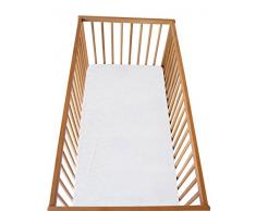 cosing 332–101–01 Baby Drap-housse/drap housse éponge pour lit denfant Blanc