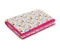 Pepi Leti 685843716778 Fuchsie Minky Couverture pour bébé 100 x 75 cm Multicolore