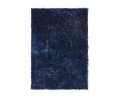 Lalee Tapis De Décoration Polyester, Bleu, 80x150