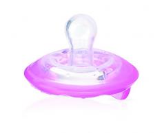 Nuby ID5790MACSNPINK Soft Flex Aspirateur de calme à partir de 6 mois Forme de cerise en silicone souple Rose