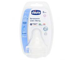 Chicco Tétine Physiologique Anti-Colique Flux Repas Transparent 6 Mois+ 2 Pièces