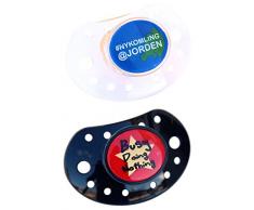 Esska tendance Sucette (Noir/Blanc, Lot de 2)