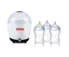 Nûby NTVP39 Stérilisateur Electrique à Vapeur + 3 Biberons