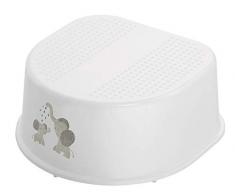 Rotho Babydesign Tabouret, Surface et Pieds Antidérapants, Modern Elephants, Bella Bambina, White (Blanc), 200240001CG