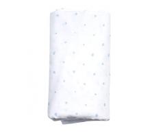 Motherhood XXL GOTS Serviette de toilette 100% coton biologique points bleu 130 x 130 cm