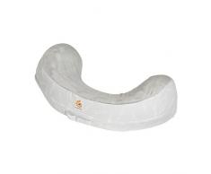 Ergobaby Coussin d’allaitement avec Housse Grise, Natural Curve Falling Feathers
