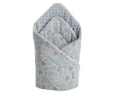 Minky Couverture anti-insectes 100% coton 75 x 75 cm Double face douce et multifonctionnelle pour bébé