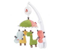 Fehn 059212 Loopy & Lotta/jouet mobile à emporter – Fixation flexible sur lit de voyage et lit enfant – pour bébés et enfants de 0 à 5 mois Multicolore