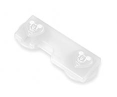 lulabi 0069760 Mickey Bloque Portes, 2 pièces, blanc, 10 x 3 cm