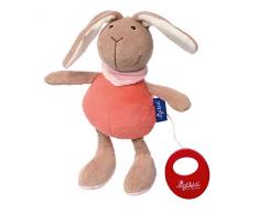 sigikid, Fille, Peluche Musicale, Lapin, Blue Collection, Saumon/Orange, 41860