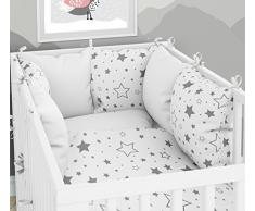 Six coussins pour lit bébé 70 x 140 cm