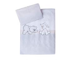 Julius Zöllner 8510114950 Parure de lit Motif oursons de moutons Multicolore 100 x 135 cm + 40 x 60 cm