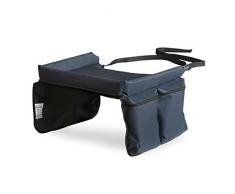 Hauck Play On Me Plateau de Voyage Enfants pour Siège Auto, Plateau Voiture avec Poches, Compatible avec Siège Auto Groupe 1, Bleu Foncé