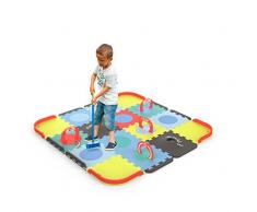 Tatamiz - Tapis miniz croquet en mousse - 39 dalles - 2 balles en caoutchouc Jeux dintérieur et dextérieur - Enfants dès 3 ans - Darpèje - TTMZ106